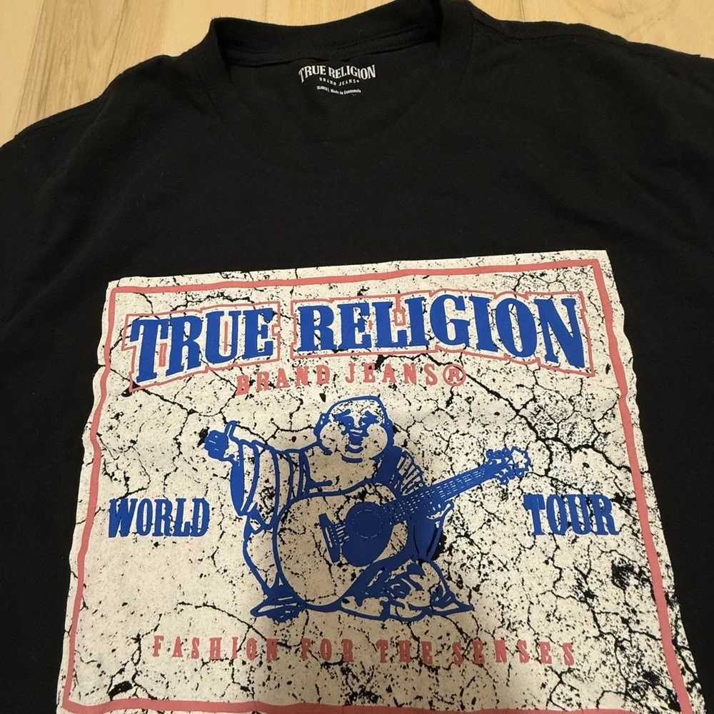 True Religion Black Graphic Tee
